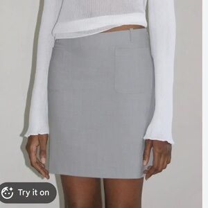 Paloma Wool Gray Mini Skirt